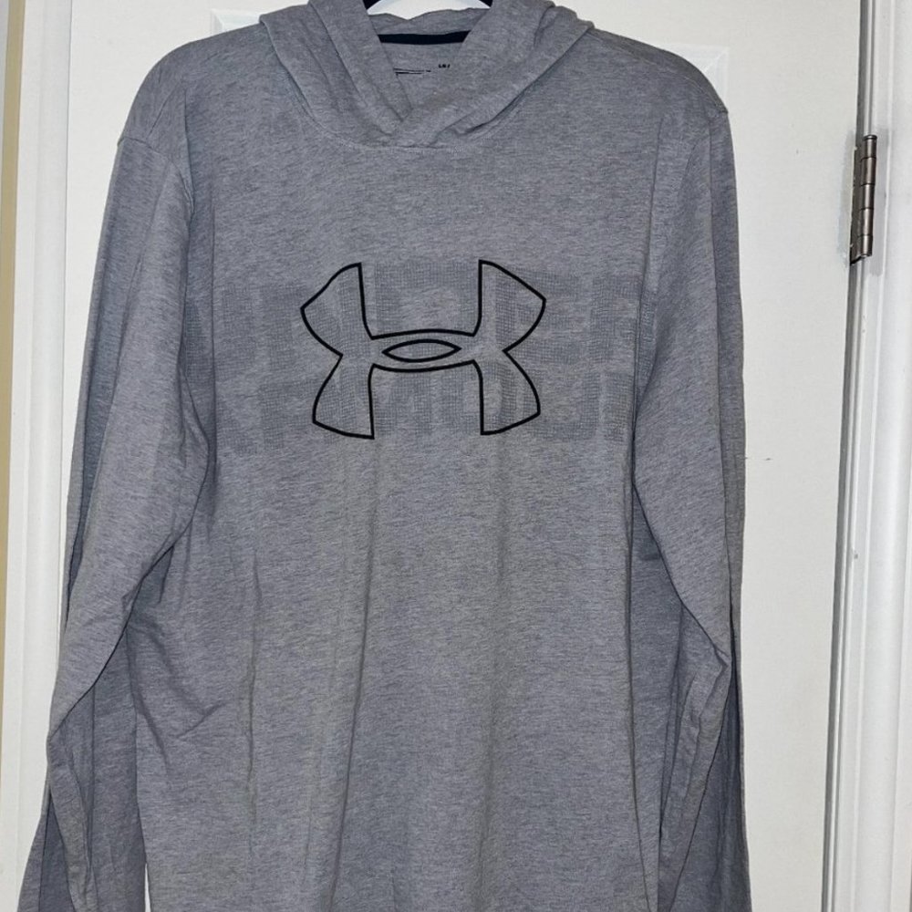 Under Armour Grey Lightweight Hoodie Men's Size Large